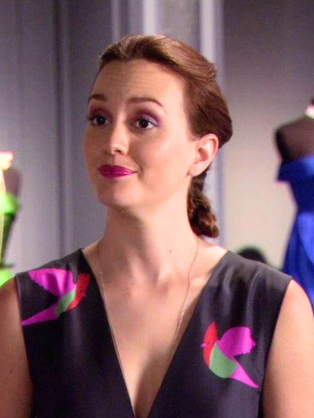 ASO Blair Waldorf in Gossip Girl NWT Marc by Marc Jacobs Bird Print Dress Size 6 - Picture 9 of 9